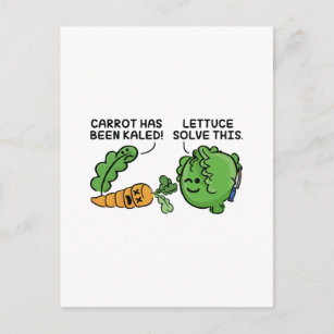 Veggie Jokes Postcards - No Minimum Quantity | Zazzle