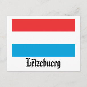 Lëtzebuerg Flag Postcard
