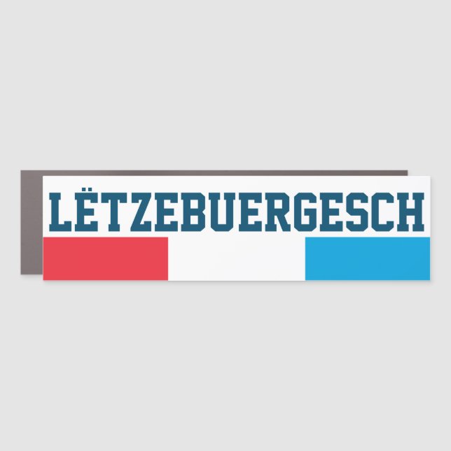 Lëtzebuergesch Car Magnet (Front)