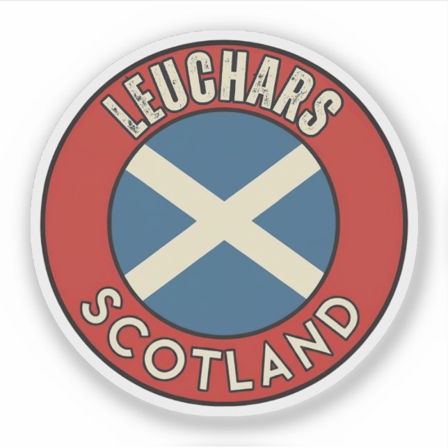 Leuchars, Scotland Sticker (Front)