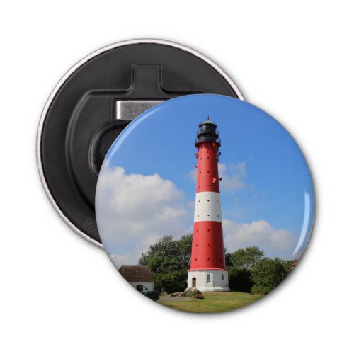 Leuchtturm auf Insel Pellworm im Sommer Bottle Opener