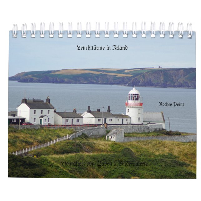 Leuchttürme in Irland Calendar (Back)