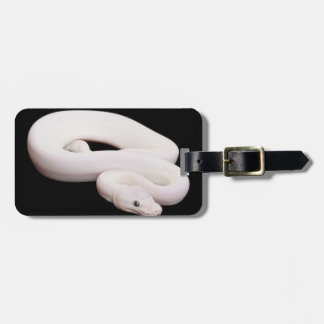 Leucistic Ball Python Luggage Tag
