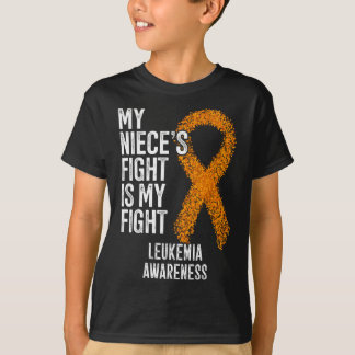 Leukaemia My Niece's Fight Is My Fight Leukemia Aw T-Shirt