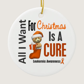 Leukemia All I Want For Christmas Ornaments