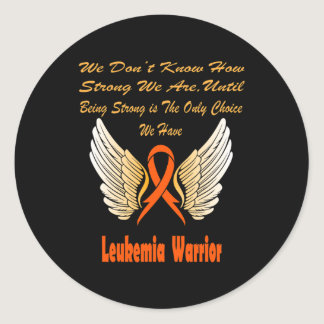 Leukemia Awareness 2 Classic Round Sticker