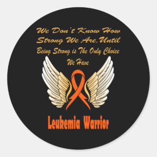 Leukemia Awareness 2 Classic Round Sticker