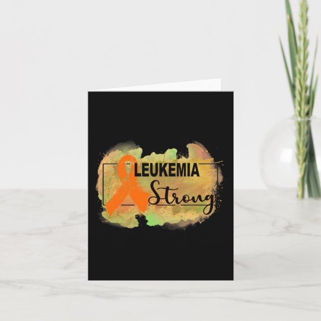 Leukemia Awareness 5 Card (Front)