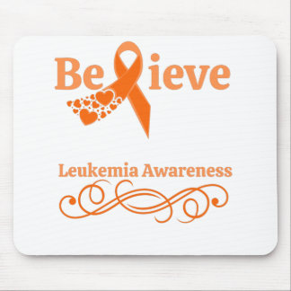 Leukemia Awareness Believe Mouse Pad