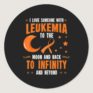 Leukemia Awareness  Blood Cancer Bone Marrow Gift  Classic Round Sticker