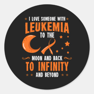 Leukemia Awareness Blood Cancer Bone Marrow Gift I Classic Round Sticker