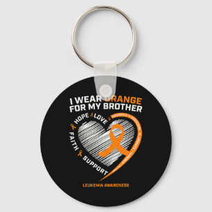 Leukemia Awareness  Brother Kids Leukemia Awarenes Keychain