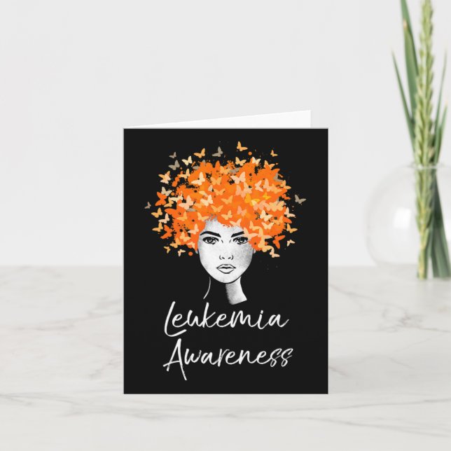 Leukemia Awareness Butterflies Gift  Card (Front)
