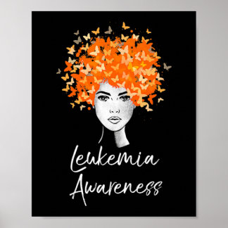 Leukemia Awareness  Butterflies Gift   Poster