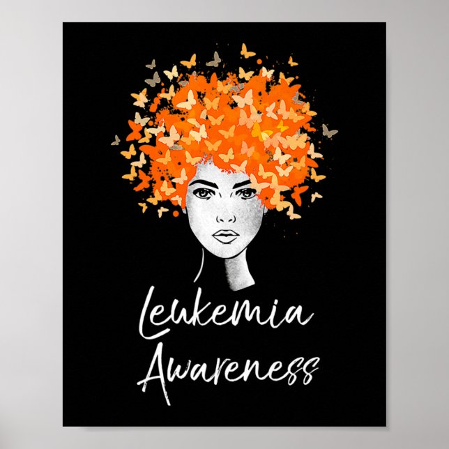Leukemia Awareness  Butterflies Gift   Poster (Front)