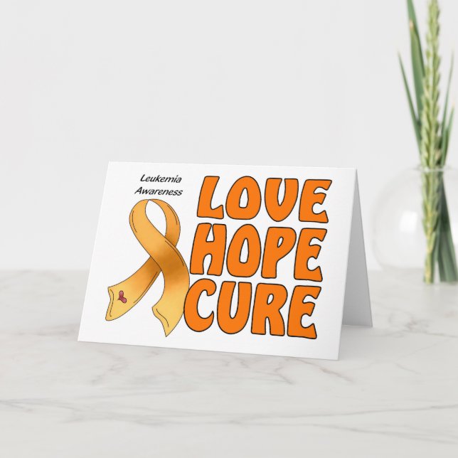 Leukemia Awareness Card (Front)