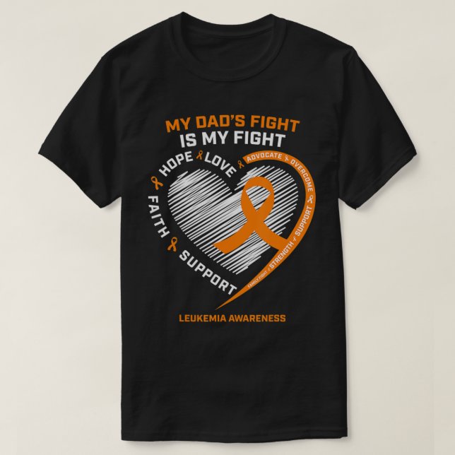 Leukemia Awareness Dad Men Women Gifts Leukemia Aw T-Shirt (Design Front)