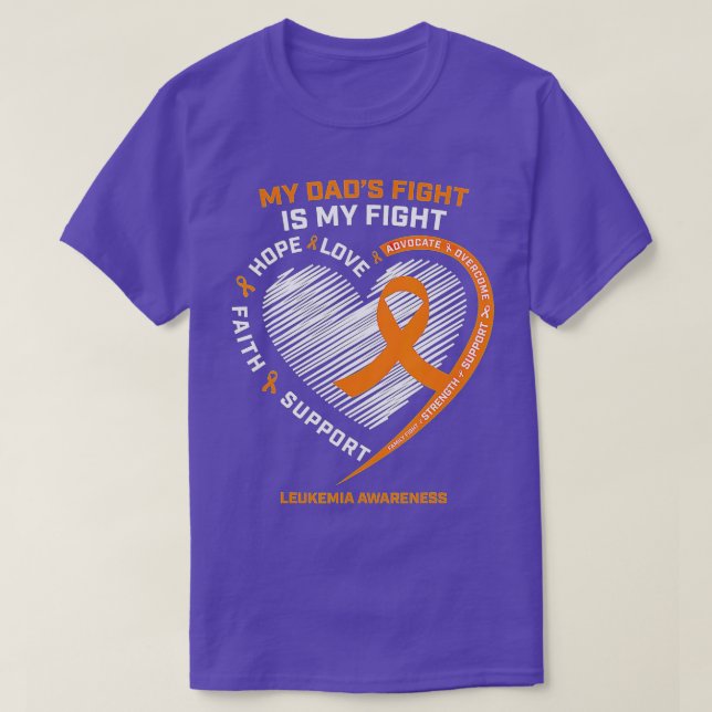 Leukemia Awareness Dad Men Women Gifts Leukemia Aw T-Shirt (Design Front)