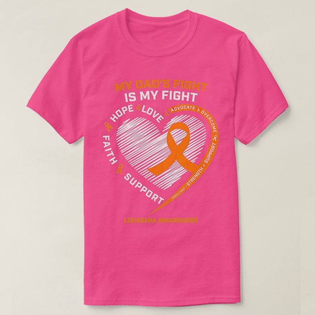 Leukemia Awareness Dad Men Women Gifts Leukemia Aw T-Shirt (Design Front)