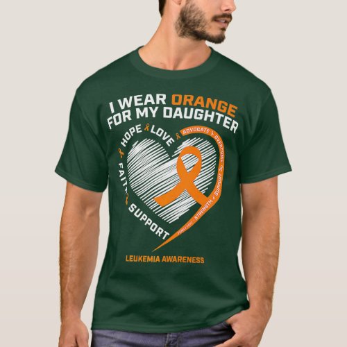 Leukemia Awareness Daughter Shirts Mom Dad Gifts L