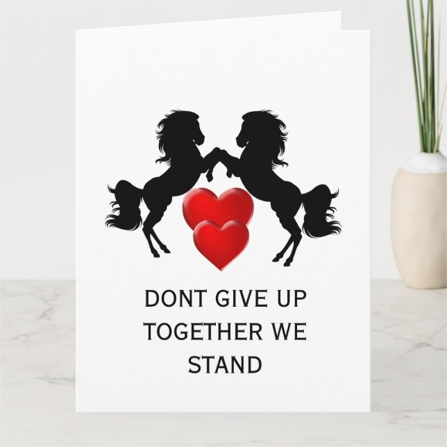 Leukemia Awareness Dont Give Up Mom Card (Front)