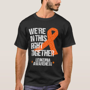 Leukemia Awareness Family Fight Orange Ribbon Gif T-Shirt