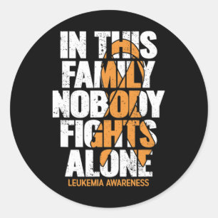 Leukemia Awareness Family Support Leukemia Awaren Classic Round Sticker