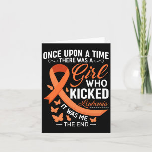 Leukemia Awareness Fight Cancer Ribbon Card