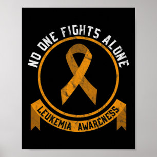 Leukemia Awareness Fight The Stigma Blood Cancer Poster