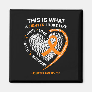 Leukemia Awareness Fighter Gifts Men Women Mom Dad Magnet