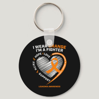 Leukemia Awareness Fighter Men Women Mom Dad Gifts Keychain