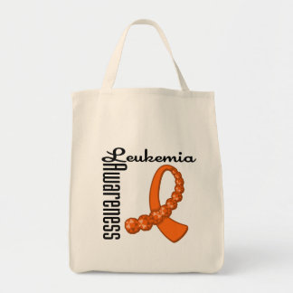 Leukemia Awareness Gemstone Ribbon Tote Bag