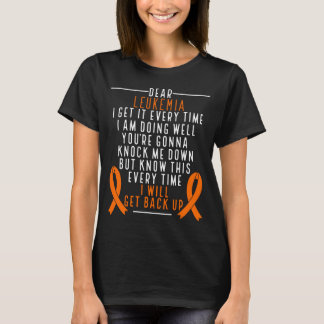 Leukemia Awareness get back Orange Ribbon Cancer T-Shirt