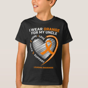 Leukemia Awareness Gifts Uncle Women Kids Leukemia T-Shirt