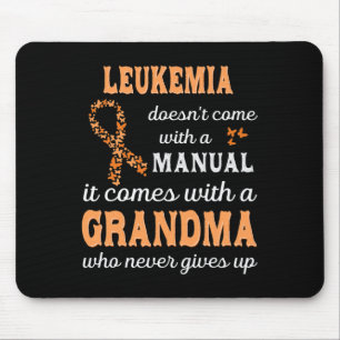 Leukemia awareness Grandma Support Leukemia Warrio Mouse Pad