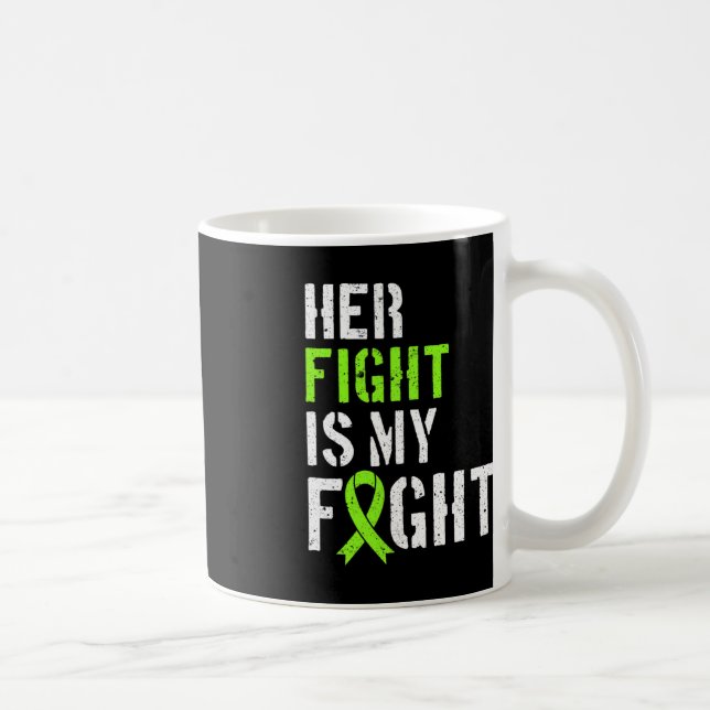 Leukemia Awareness Her Fight Is My Fight Support  Coffee Mug (Right)