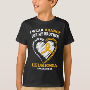 Leukemia Awareness  - I Wear Orange for My Brother T-Shirt