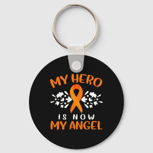 Leukemia Awareness I Wear Orange For Someone Butte Keychain