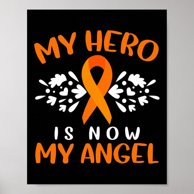 Leukemia Awareness I Wear Orange For Someone Butte Poster (Front)
