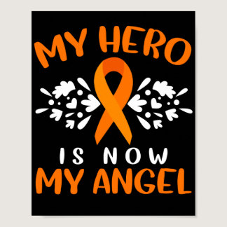 Leukemia Awareness I Wear Orange For Someone Poster