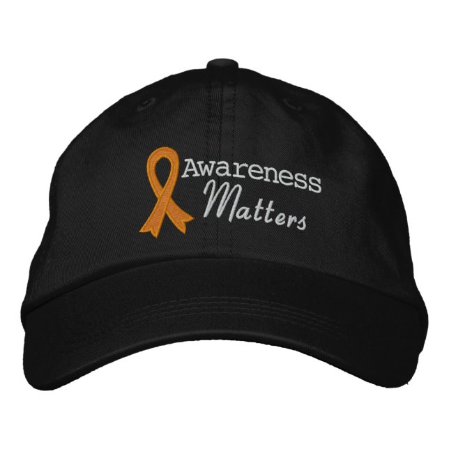 Leukemia Awareness Matters Embroidered Baseball Hat (Front)