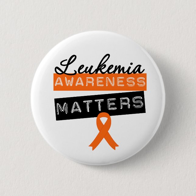 Leukemia Awareness Matters Pinback Button (Front)