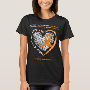Leukemia Awareness Men Women Kids Family Leukemia T-Shirt