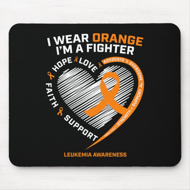 Leukemia Awareness  Men Women Mom Dad Gifts Leukem Mouse Pad (Front)