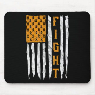 Leukemia Awareness Month American Flag Blood Cance Mouse Pad