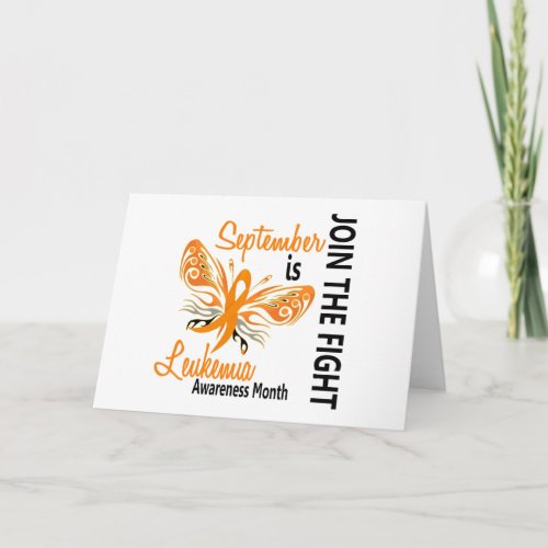 Leukemia Awareness Month Butterfly 31 Card
