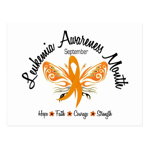 Leukemia Awareness Month Butterfly 3.2 Postcards | Zazzle