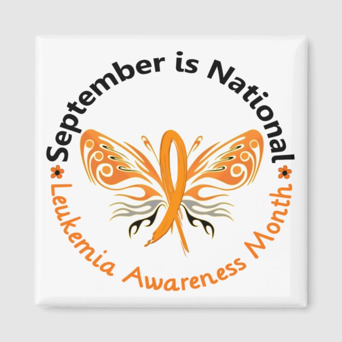 Leukemia Awareness Month Butterfly 3.3 Refrigerator Magnet