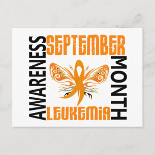 Leukemia Awareness Month Butterfly 3.4 Postcard