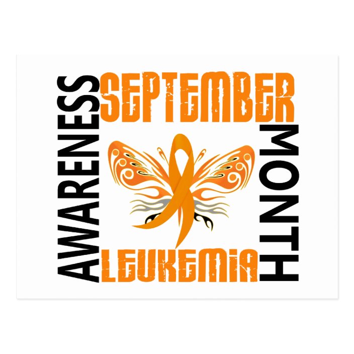 Leukemia Awareness Month Butterfly 3.4 Postcard | Zazzle.com